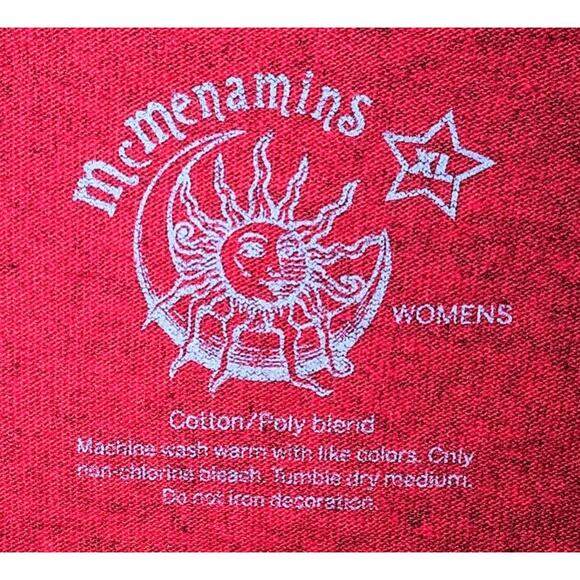 New Without Tags Women's McMenamins Cosmic Tripster T-Shirt Red Size XL - Picture 4 of 4